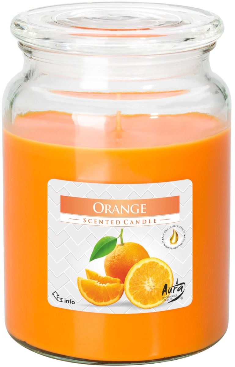 MIRISNA SVIJEĆA DELL140 ORANGE STAKLENKA