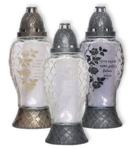 PAXLAURA STAKLENI MASTIH NADGROBNI LAMPI