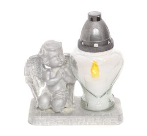 STATUA ANĐEO MOL. METALIK SRCE ST.LED607