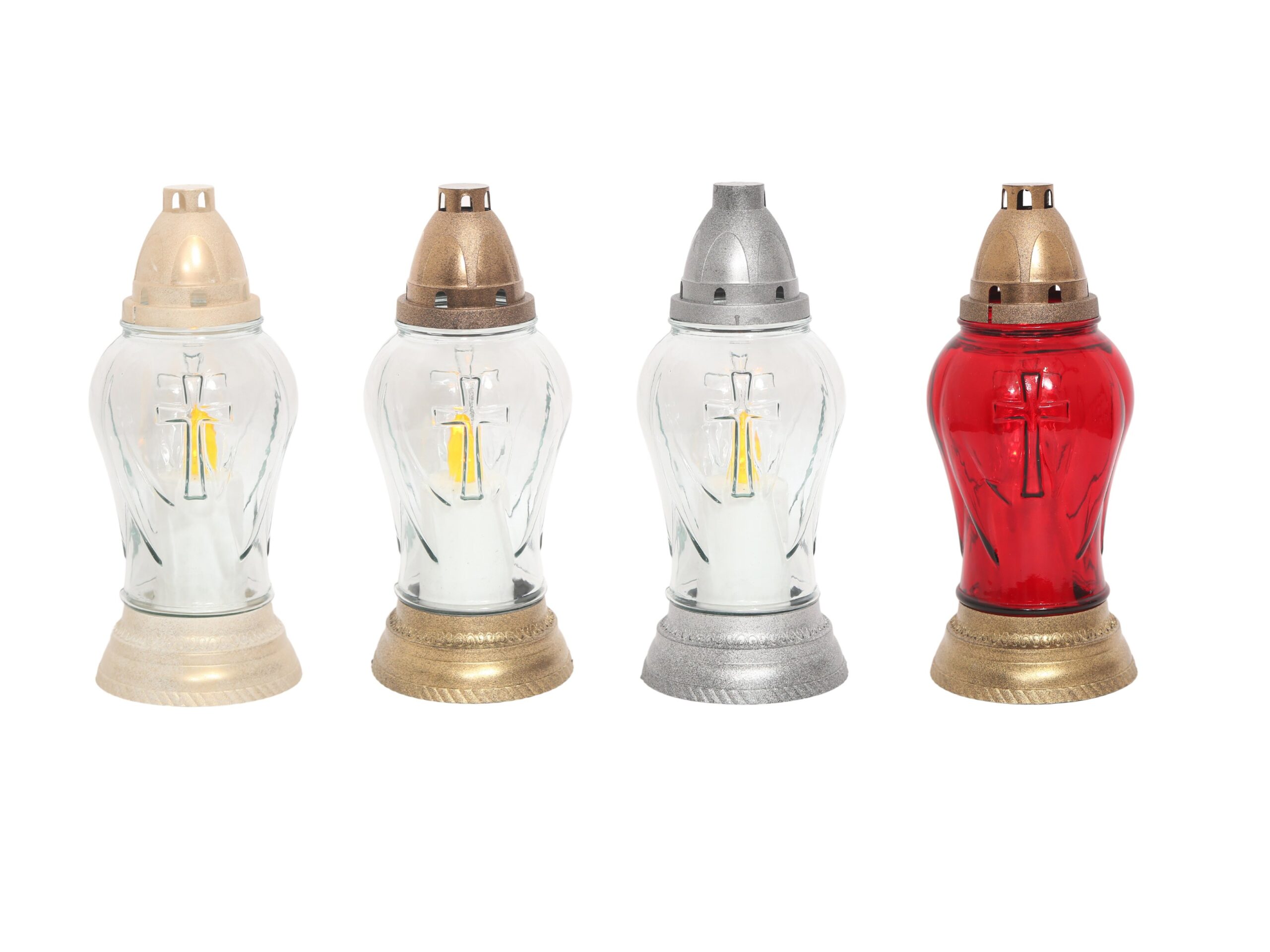 Stakleni LED lampion