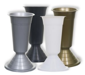 VAZA ZA GROBLJE 35 SA UTEGOM CRNA